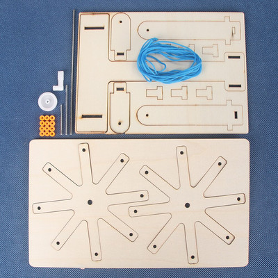 Drveni stroj za tkanje DIY Mini stroj za namatanje tkalačkog stana Stroj za pletenje vune Dječji kreativni ručno izrađeni alati za tkanje pređe