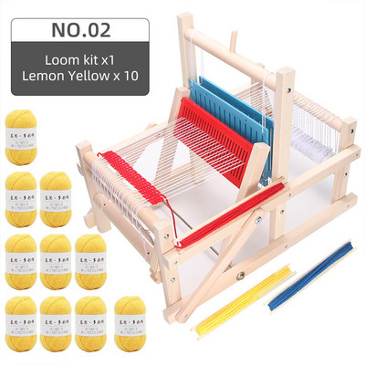Dječji tkalački stan Mini vrteći stroj za pletenje Ručno izrađeni diy Izrada pređe Tkanje Kućne obrazovne igračke za odrasle učenike