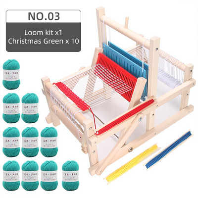 Dječji tkalački stan Mini vrteći stroj za pletenje Ručno izrađeni diy Izrada pređe Tkanje Kućne obrazovne igračke za odrasle učenike
