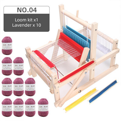 Dječji tkalački stan Mini vrteći stroj za pletenje Ručno izrađeni diy Izrada pređe Tkanje Kućne obrazovne igračke za odrasle učenike