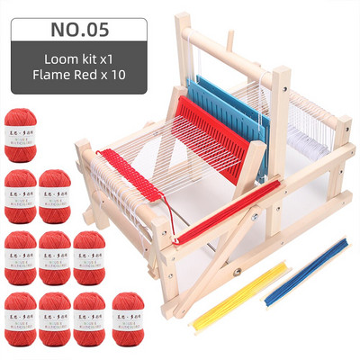 Dječji tkalački stan Mini vrteći stroj za pletenje Ručno izrađeni diy Izrada pređe Tkanje Kućne obrazovne igračke za odrasle učenike