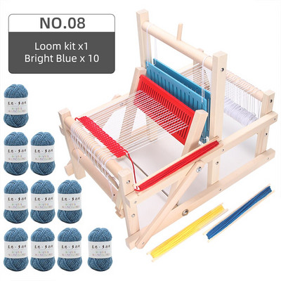 Dječji tkalački stan Mini vrteći stroj za pletenje Ručno izrađeni diy Izrada pređe Tkanje Kućne obrazovne igračke za odrasle učenike