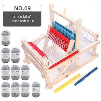 Dječji tkalački stan Mini vrteći stroj za pletenje Ručno izrađeni diy Izrada pređe Tkanje Kućne obrazovne igračke za odrasle učenike