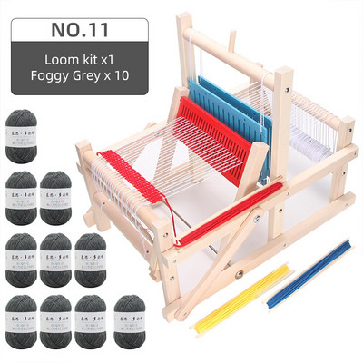 Dječji tkalački stan Mini vrteći stroj za pletenje Ručno izrađeni diy Izrada pređe Tkanje Kućne obrazovne igračke za odrasle učenike