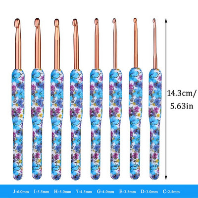 TLKKUE 5/8/9kom Kit kukica za vunenu pređu heklanje pletenje heklanje pleteni alat set alata za šivanje za šal džemper