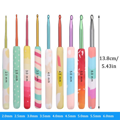 TLKKUE 5/8/9kom Kit kukica za vunenu pređu heklanje pletenje heklanje pleteni alat set alata za šivanje za šal džemper