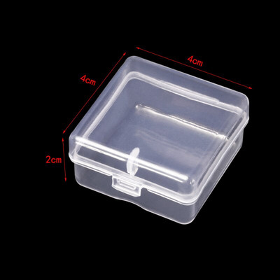 MIUSIE 6 kom / set Plastična prozirna kutija za pohranu Nakit Pilula Čip Organizator Kutija Nail Art Kutija za baterije Posuda za perle