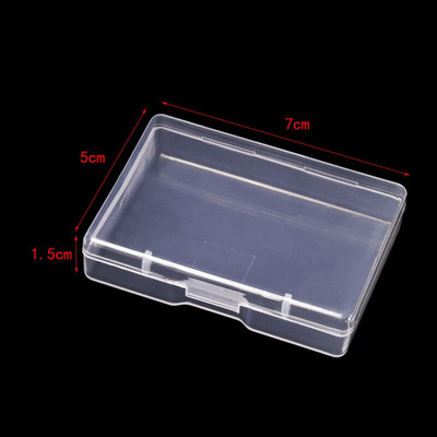 MIUSIE 6 kom / set Plastična prozirna kutija za pohranu Nakit Pilula Čip Organizator Kutija Nail Art Kutija za baterije Posuda za perle