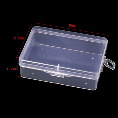 MIUSIE 6 kom / set Plastična prozirna kutija za pohranu Nakit Pilula Čip Organizator Kutija Nail Art Kutija za baterije Posuda za perle