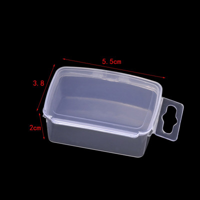 MIUSIE 6 kom / set Plastična prozirna kutija za pohranu Nakit Pilula Čip Organizator Kutija Nail Art Kutija za baterije Posuda za perle