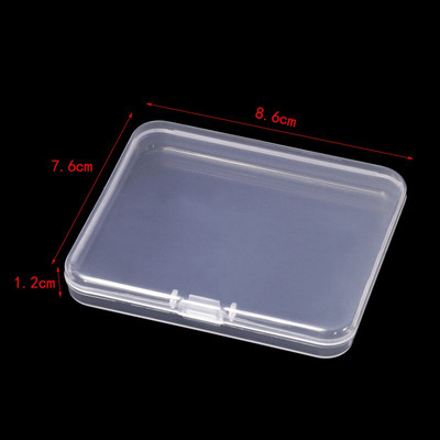 MIUSIE 6 kom / set Plastična prozirna kutija za pohranu Nakit Pilula Čip Organizator Kutija Nail Art Kutija za baterije Posuda za perle