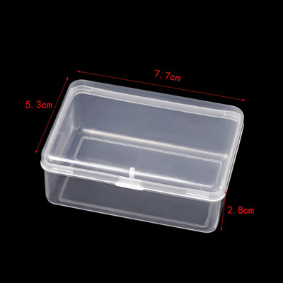 MIUSIE 6 kom / set Plastična prozirna kutija za pohranu Nakit Pilula Čip Organizator Kutija Nail Art Kutija za baterije Posuda za perle