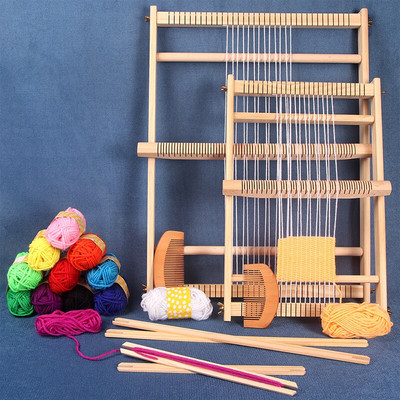 Направи си сам Стан Творческа машина за плетене на вълна за възрастни Детска ръчно изработена направи си сам Вълнен инструмент за плетене на висящи гоблени
