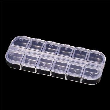 MIUSIE Πλαστικό μικρό διαφανές κουτί κοσμήματα σκουλαρίκι με χάντρες βιδωτή θήκη για χάπι Οργανωτής τσιπ Δοχείο ανθεκτικής αποθήκευσης Ζεστή προσφορά