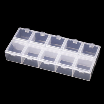 MIUSIE Πλαστικό μικρό διαφανές κουτί κοσμήματα σκουλαρίκι με χάντρες βιδωτή θήκη για χάπι Οργανωτής τσιπ Δοχείο ανθεκτικής αποθήκευσης Ζεστή προσφορά
