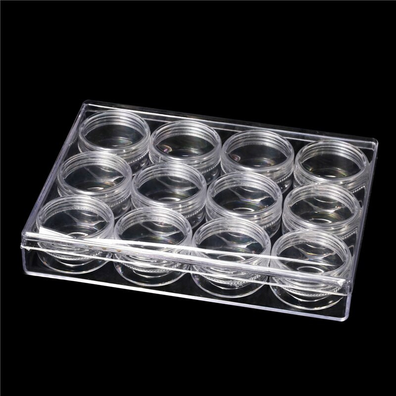 MIUSIE Πλαστικό μικρό διαφανές κουτί κοσμήματα σκουλαρίκι με χάντρες βιδωτή θήκη για χάπι Οργανωτής τσιπ Δοχείο ανθεκτικής αποθήκευσης Ζεστή προσφορά