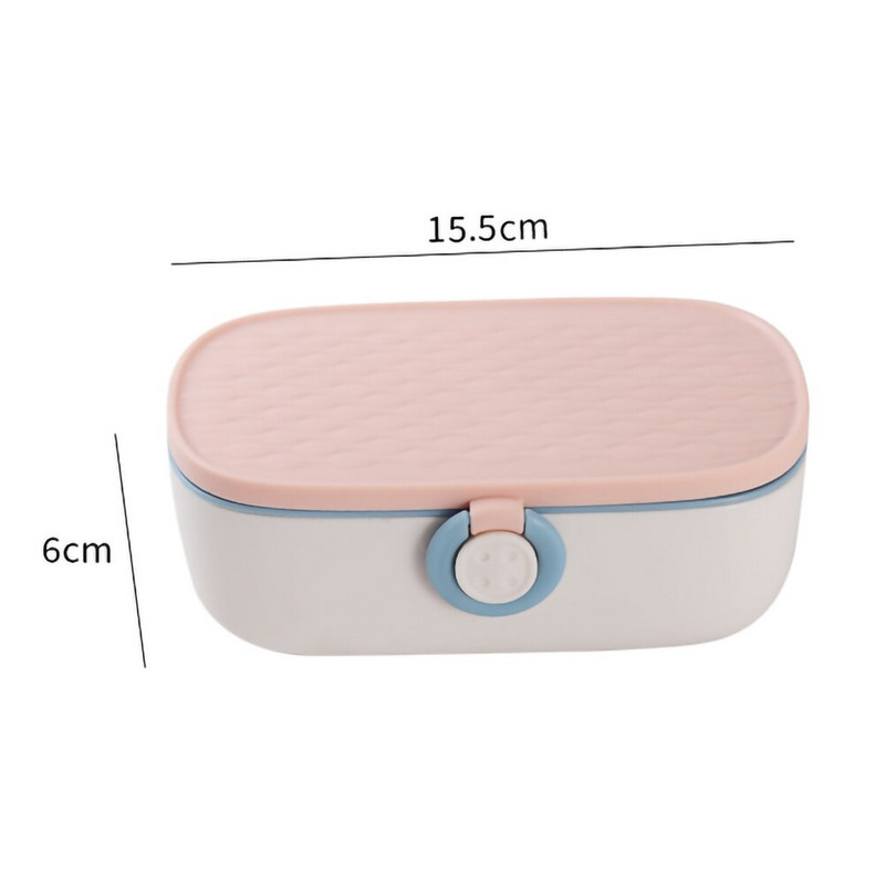 Kompleti za šivanje Prijenosni alati za pohranu ručnog šivanja PP kutija s iglama Konci Gumbi Setovi škara Prošivanje Šivanje Vez