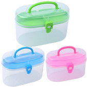 Nonvor 1Pcs Πλαστικό κουτί αποθήκευσης ραπτικής για κιτ ραψίματος Θήκη αποθήκευσης εργαλείων βελόνας κλωστή Ψαλίδι οργάνωσης Δοχείο κεντήματος