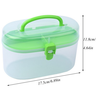 Nonvor 1Pcs Πλαστικό κουτί αποθήκευσης ραπτικής για κιτ ραψίματος Θήκη αποθήκευσης εργαλείων βελόνας κλωστή Ψαλίδι οργάνωσης Δοχείο κεντήματος