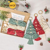 Božićno drvce Kitted Vuna Božićna drvca Ručno izrađena pamučna užad Upletena žica DIY Božićni ukrasni materijal Pamučni konac Ručno tkani