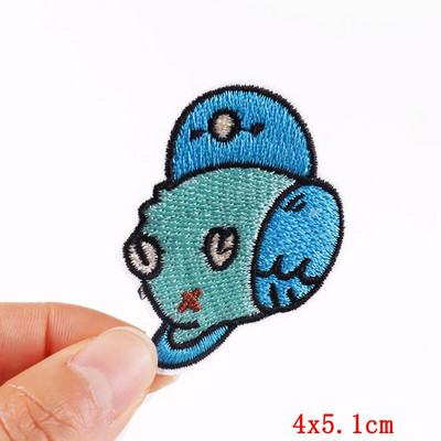 Dinozaur din desene animate Patch-uri pentru îmbrăcăminte Patch-uri termoadezive Petice drăguț cu animale de călcat pe broderie Patch-uri pe haine Aplicații