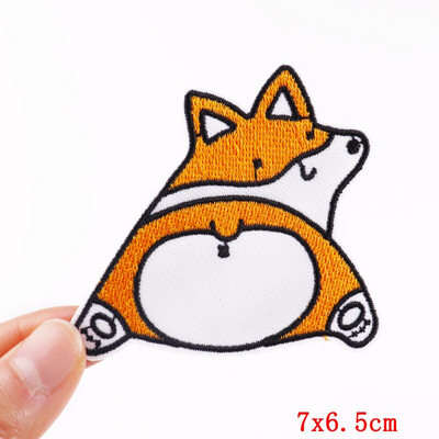 Dinozaur din desene animate Patch-uri pentru îmbrăcăminte Patch-uri termoadezive Petice drăguț cu animale de călcat pe broderie Patch-uri pe haine Aplicații