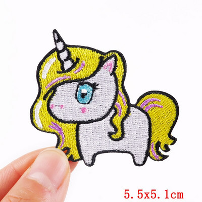 Dinozaur din desene animate Patch-uri pentru îmbrăcăminte Patch-uri termoadezive Petice drăguț cu animale de călcat pe broderie Patch-uri pe haine Aplicații