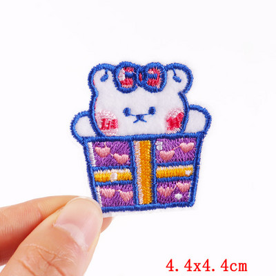 Dinozaur din desene animate Patch-uri pentru îmbrăcăminte Patch-uri termoadezive Petice drăguț cu animale de călcat pe broderie Patch-uri pe haine Aplicații
