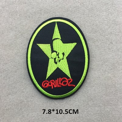 MUUSIKABAND Tikitud plaastrid riietel Kleebised isetegemine triikimine aplikatsioonid rõivaste plaastrid jakk Teksad kivitriibud