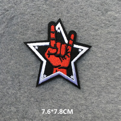 MUUSIKABAND Tikitud plaastrid riietel Kleebised isetegemine triikimine aplikatsioonid rõivaste plaastrid jakk Teksad kivitriibud