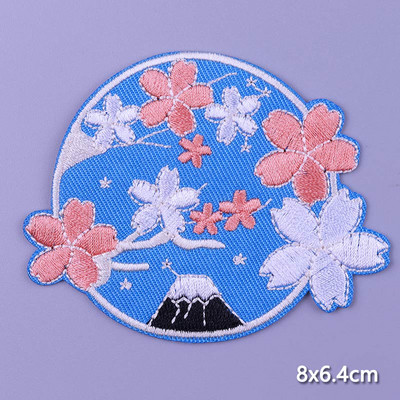 Pulaqi Mountain Waves plaaster rõivastele Loodusreisid plaastrid riietel DIY Camping sulav plaaster Applqiue tikitud plaastrid