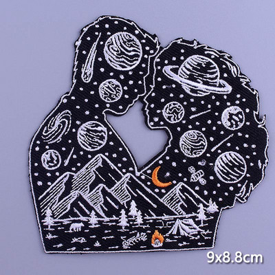 Pulaqi Mountain Waves plaaster rõivastele Loodusreisid plaastrid riietel DIY Camping sulav plaaster Applqiue tikitud plaastrid