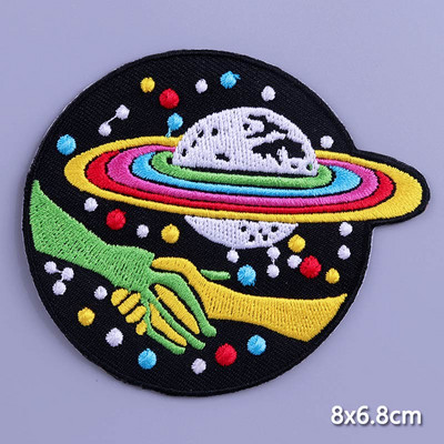 Pulaqi Mountain Waves plaaster rõivastele Loodusreisid plaastrid riietel DIY Camping sulav plaaster Applqiue tikitud plaastrid