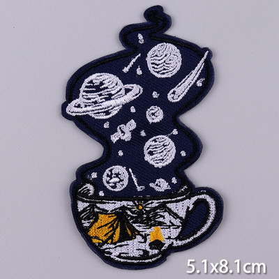 Pulaqi Mountain Waves plaaster rõivastele Loodusreisid plaastrid riietel DIY Camping sulav plaaster Applqiue tikitud plaastrid