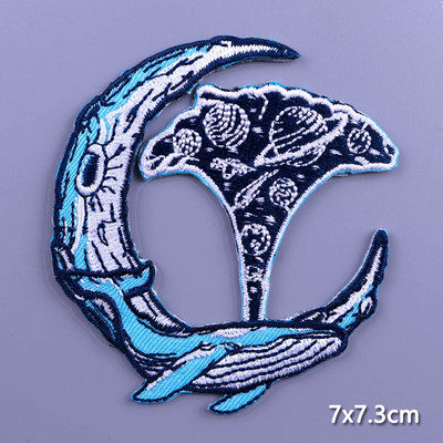 Pulaqi Mountain Waves plaaster rõivastele Loodusreisid plaastrid riietel DIY Camping sulav plaaster Applqiue tikitud plaastrid