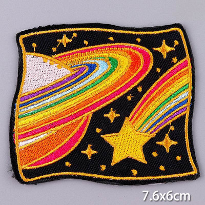 Pulaqi Mountain Waves plaaster rõivastele Loodusreisid plaastrid riietel DIY Camping sulav plaaster Applqiue tikitud plaastrid