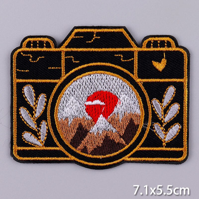 Pulaqi Mountain Waves plaaster rõivastele Loodusreisid plaastrid riietel DIY Camping sulav plaaster Applqiue tikitud plaastrid