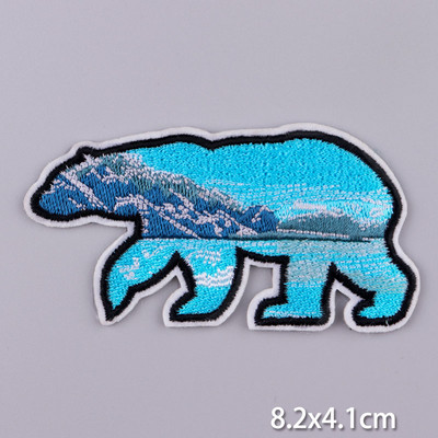 Pulaqi Mountain Waves plaaster rõivastele Loodusreisid plaastrid riietel DIY Camping sulav plaaster Applqiue tikitud plaastrid