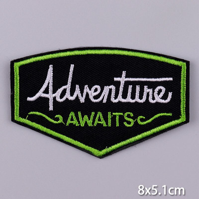 Pulaqi Mountain Waves plaaster rõivastele Loodusreisid plaastrid riietel DIY Camping sulav plaaster Applqiue tikitud plaastrid