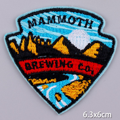 Pulaqi Mountain Waves plaaster rõivastele Loodusreisid plaastrid riietel DIY Camping sulav plaaster Applqiue tikitud plaastrid