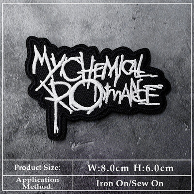 BAND DIY Vez Flaster Aplikacija Peglanje odjeće Pribor za šivanje Dekorativni flasteri PUNK ROCK METAL GLAZBA