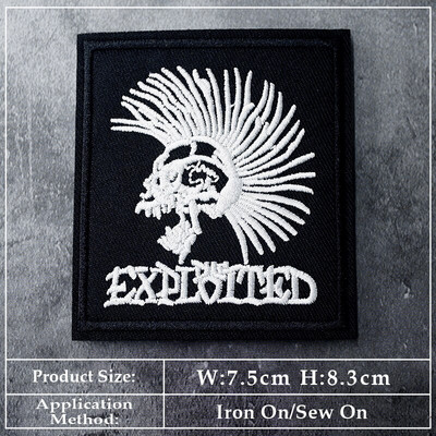 BAND DIY Vez Flaster Aplikacija Peglanje odjeće Pribor za šivanje Dekorativni flasteri PUNK ROCK METAL GLAZBA