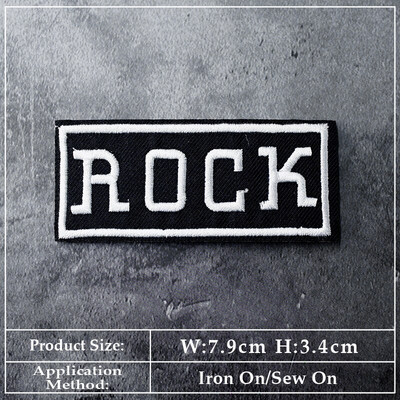 BAND DIY Vez Flaster Aplikacija Peglanje odjeće Pribor za šivanje Dekorativni flasteri PUNK ROCK METAL GLAZBA