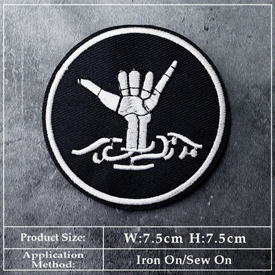 BAND DIY Vez Flaster Aplikacija Peglanje odjeće Pribor za šivanje Dekorativni flasteri PUNK ROCK METAL GLAZBA