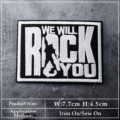 BAND DIY Vez Flaster Aplikacija Peglanje odjeće Pribor za šivanje Dekorativni flasteri PUNK ROCK METAL GLAZBA