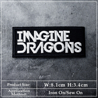 BAND DIY Vez Flaster Aplikacija Peglanje odjeće Pribor za šivanje Dekorativni flasteri PUNK ROCK METAL GLAZBA