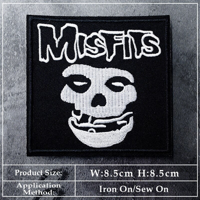 BAND DIY Vez Flaster Aplikacija Peglanje odjeće Pribor za šivanje Dekorativni flasteri PUNK ROCK METAL GLAZBA