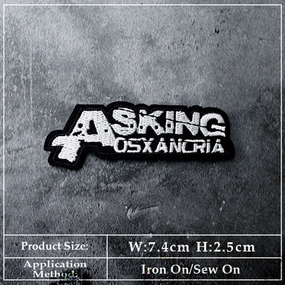 BAND DIY Vez Flaster Aplikacija Peglanje odjeće Pribor za šivanje Dekorativni flasteri PUNK ROCK METAL GLAZBA