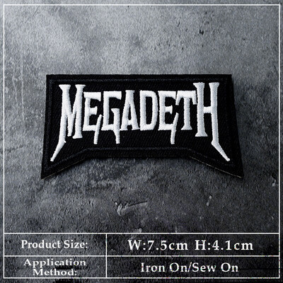 BAND DIY Vez Flaster Aplikacija Peglanje odjeće Pribor za šivanje Dekorativni flasteri PUNK ROCK METAL GLAZBA