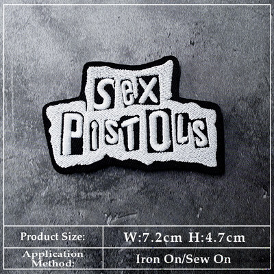 BAND DIY Vez Flaster Aplikacija Peglanje odjeće Pribor za šivanje Dekorativni flasteri PUNK ROCK METAL GLAZBA